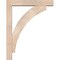 Ekena Millwork Thorton Block Smooth Bracket w/ Offset Brace, Douglas Fir, 5 1/2"W x 30"D x 38"H BKT0604X30X38THR05SDF - alternate 3
